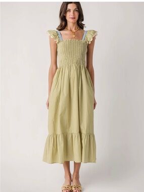 THML Smocked Bodice Maxi Dress